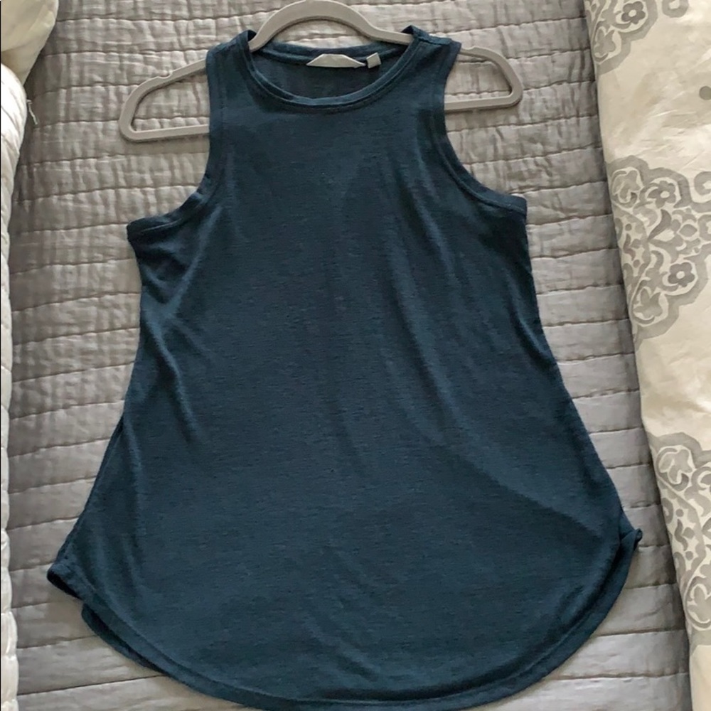 Athleta Sleeveless Blue Green Tank Size Medium